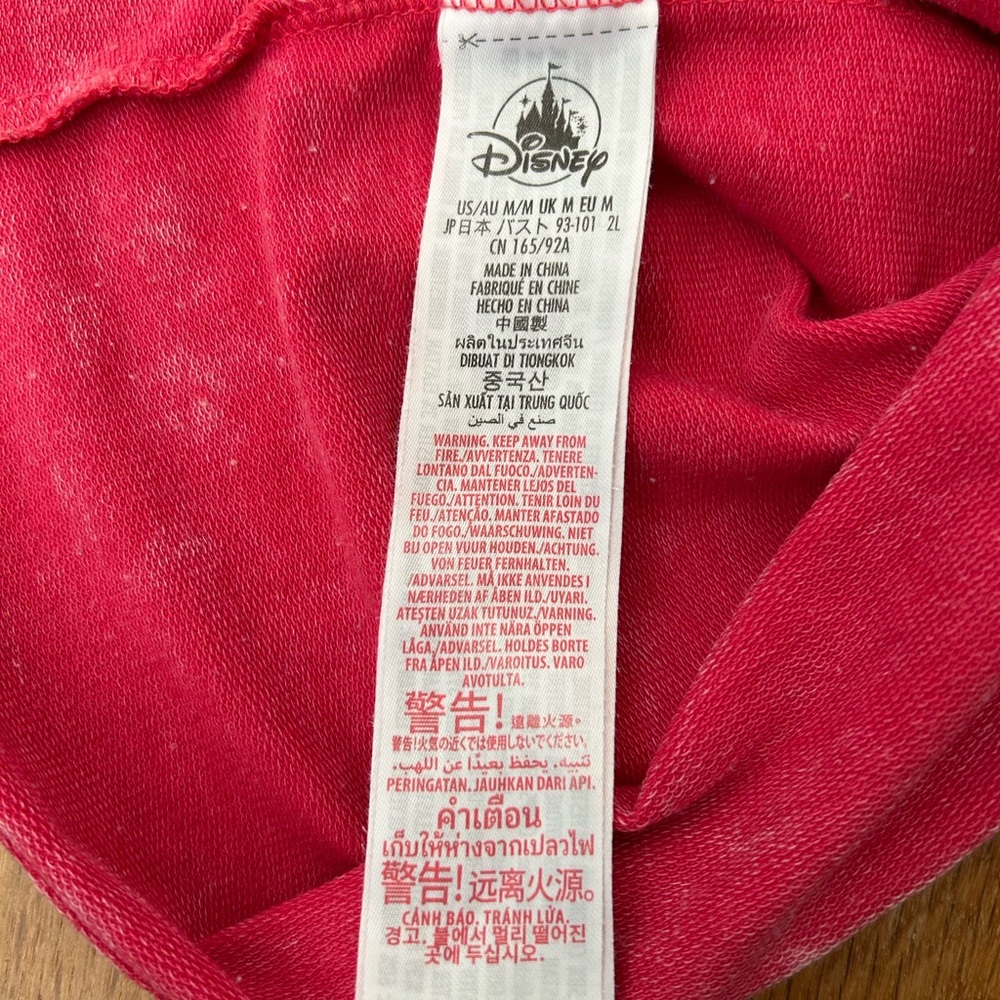 Walt Disney World Women’s Pink Long Sleeve Distressed Scoop Neck Tee Medium - Picture 6 of 11